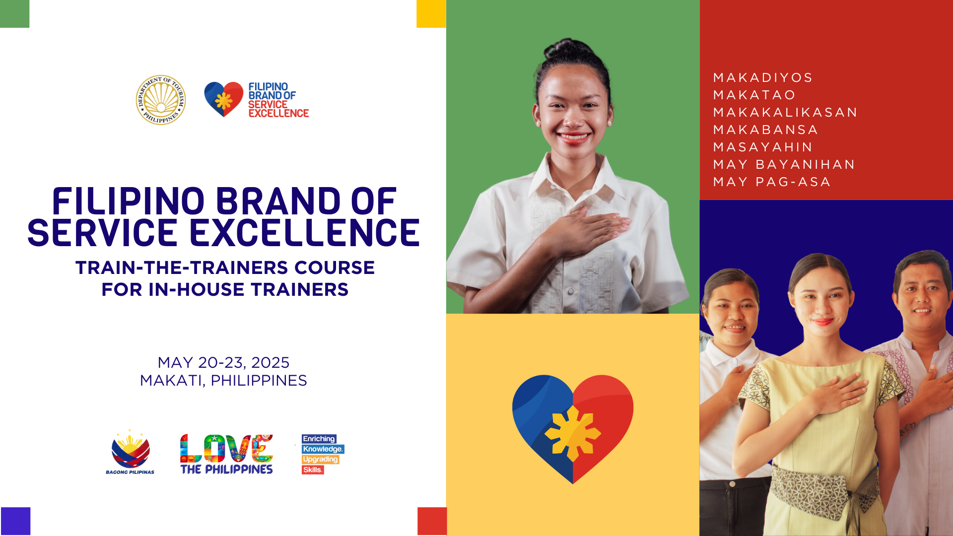 Filipino Brand of Service Excellence Train-the-Trainers Course for In-House Trainers