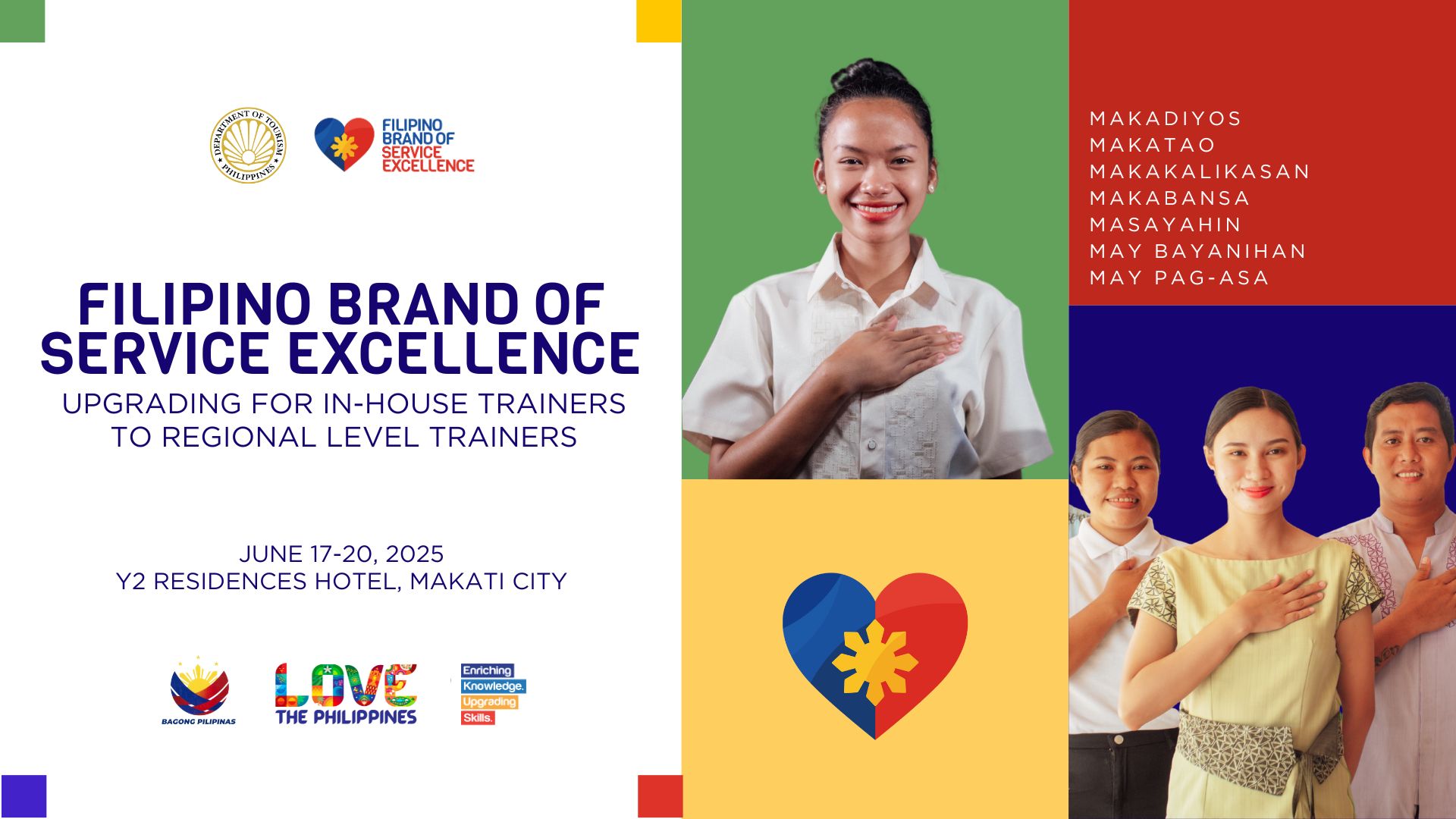 Filipino Brand of Service Excellence - Upgrading for In-House Trainers to Regional Trainer Level