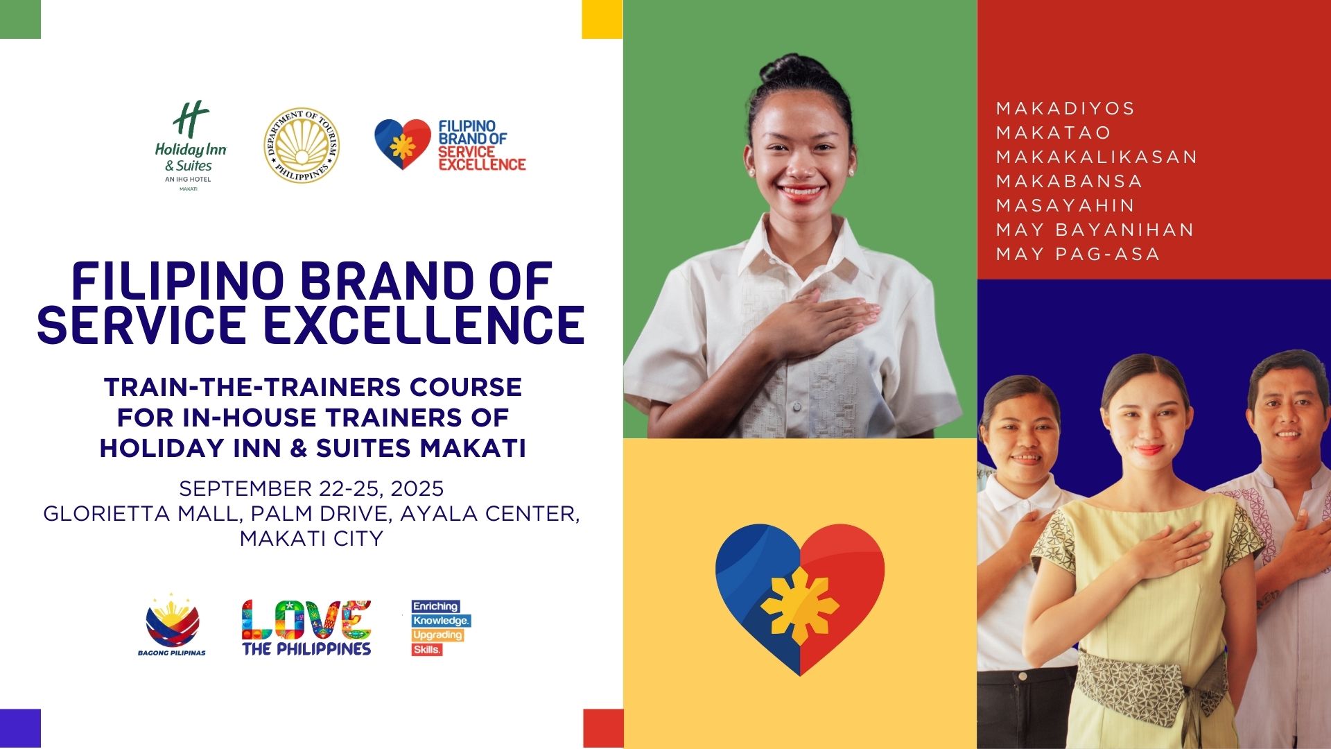 Filipino Brand of Service Excellence Train-the-Trainers Course for Holiday Inn and Suites Makati