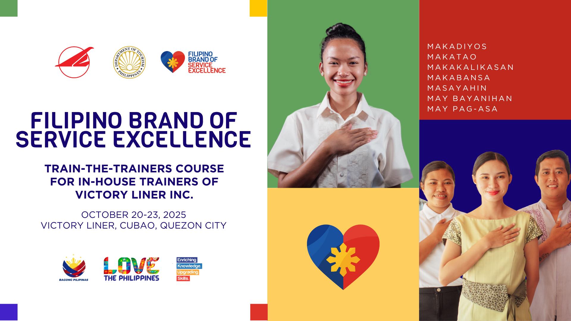 Filipino Brand of Service Excellence Train-The-Trainers Course for In-House Trainers of Victory Liner Inc.