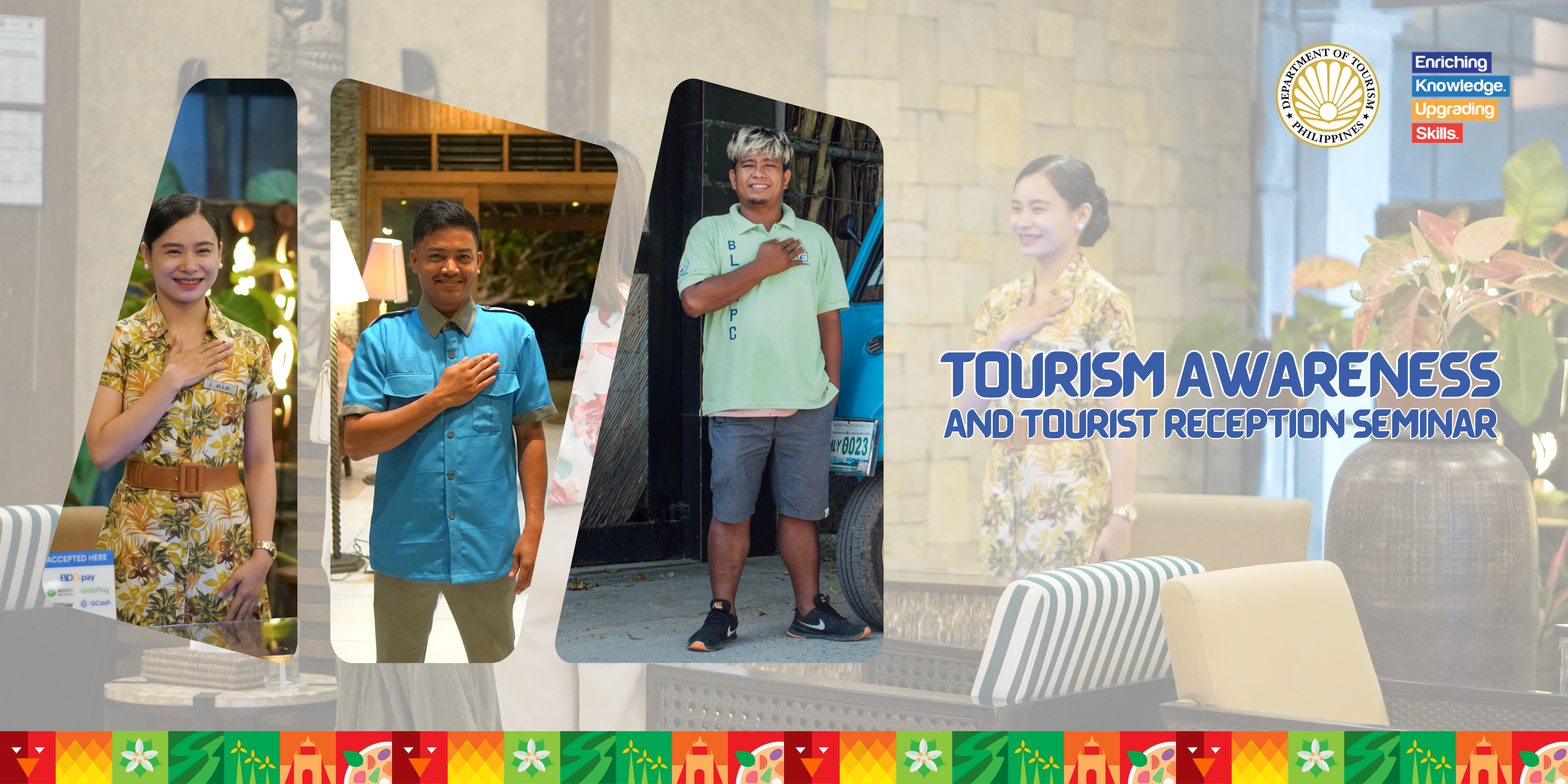 Tourism Awareness with Tourist Receptionist in Catangnan, General Luna, Sirgao Island